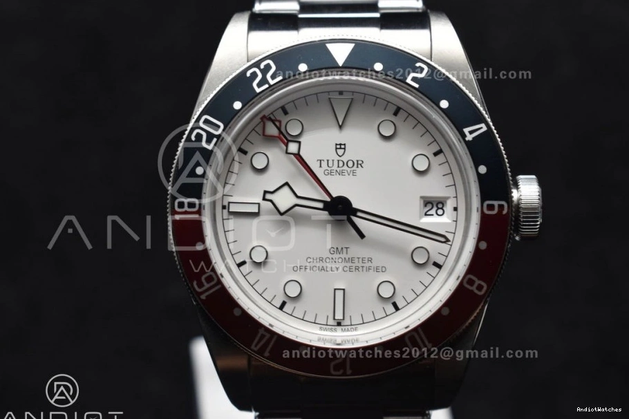 Edition Pepsi Blue Bracelet Dial White on SoftTouch ZF Black Best A 521 Bay Bezel 1:1 Red GMT SS 0228